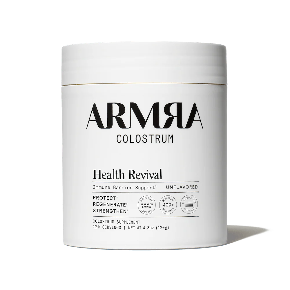 ARMRA Colostrum™ Powder | Unflavored | Gut Health & Bloating | Skin & Hair | Immunity | Keto, Gluten & Fat-Free | 120 Servings