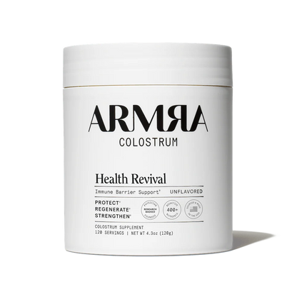 ARMRA Colostrum™ Powder | Unflavored | Gut Health & Bloating | Skin & Hair | Immunity | Keto, Gluten & Fat-Free | 120 Servings